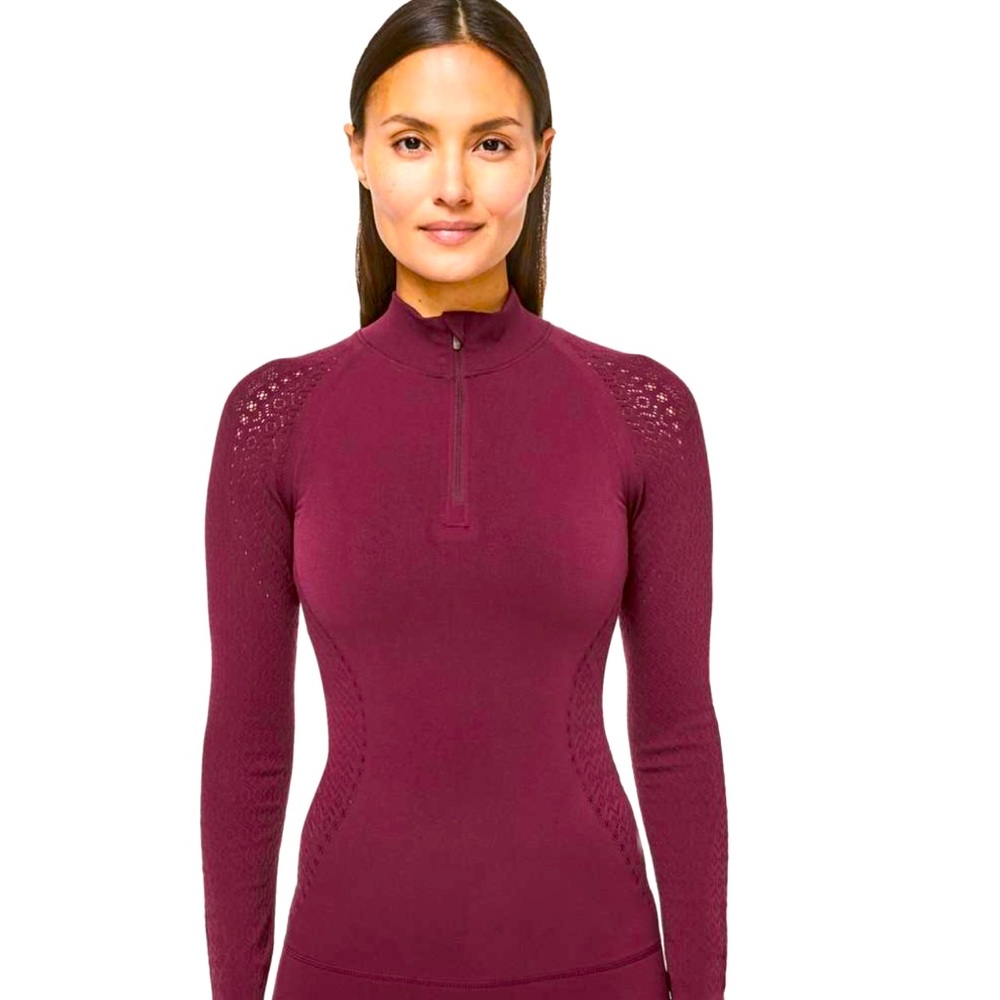 Lululemon Reveal 1/2 Zip Mindful Motion long sleeve top. GUC.